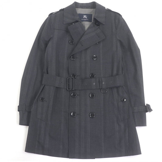 BURBERRY LONDON trench coat wool charcoal LL