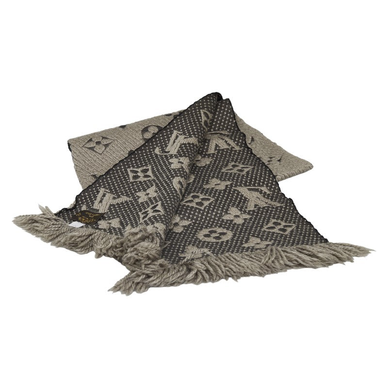 Louis Vuitton Louis Vuitton 413287 Maffler wool/silk grey