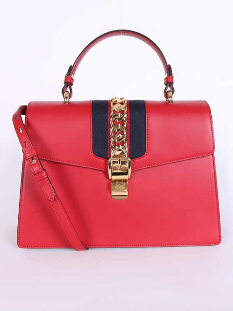 Gucci Sylvie Leather Shoulder Bag Style 6
