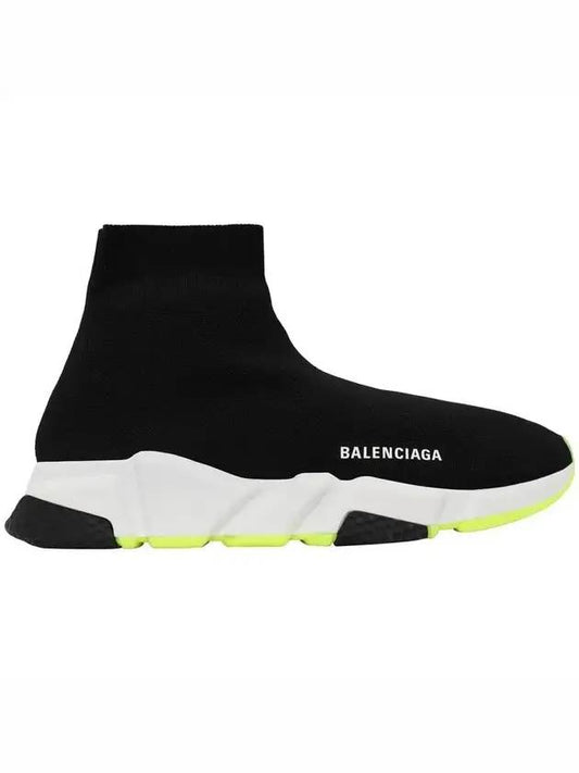 Luxury Balenciaga Trending 2026 Speed Runner High Top Sneakers Black Yellow