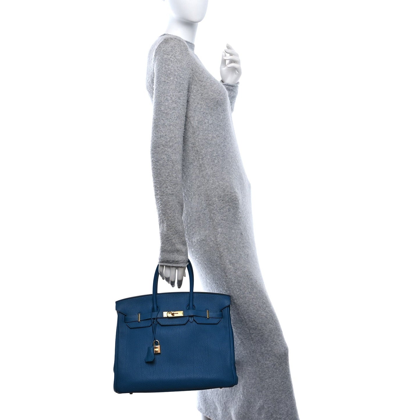 Hermes Togo Birkin 35 Bleu Izmir