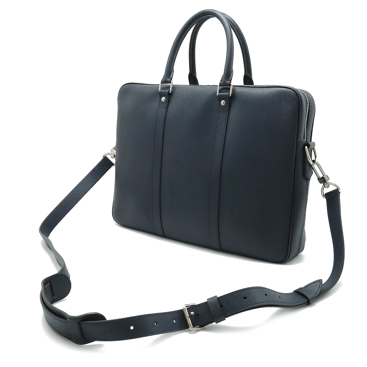 LOUIS VUITTON Louis Vuitton Tiger PDV Port Documentary Voyager PM Business Bag 2WAY Shell Bag Ocean Blue M306