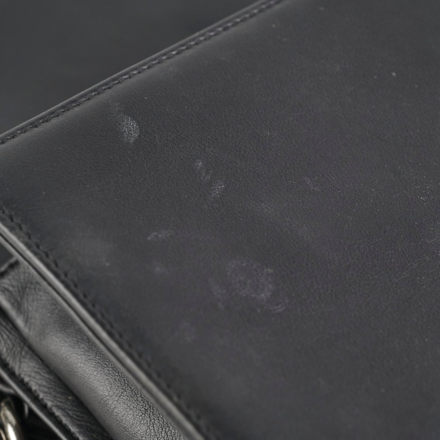 Chanel Old Medium Boy Black Lambskin