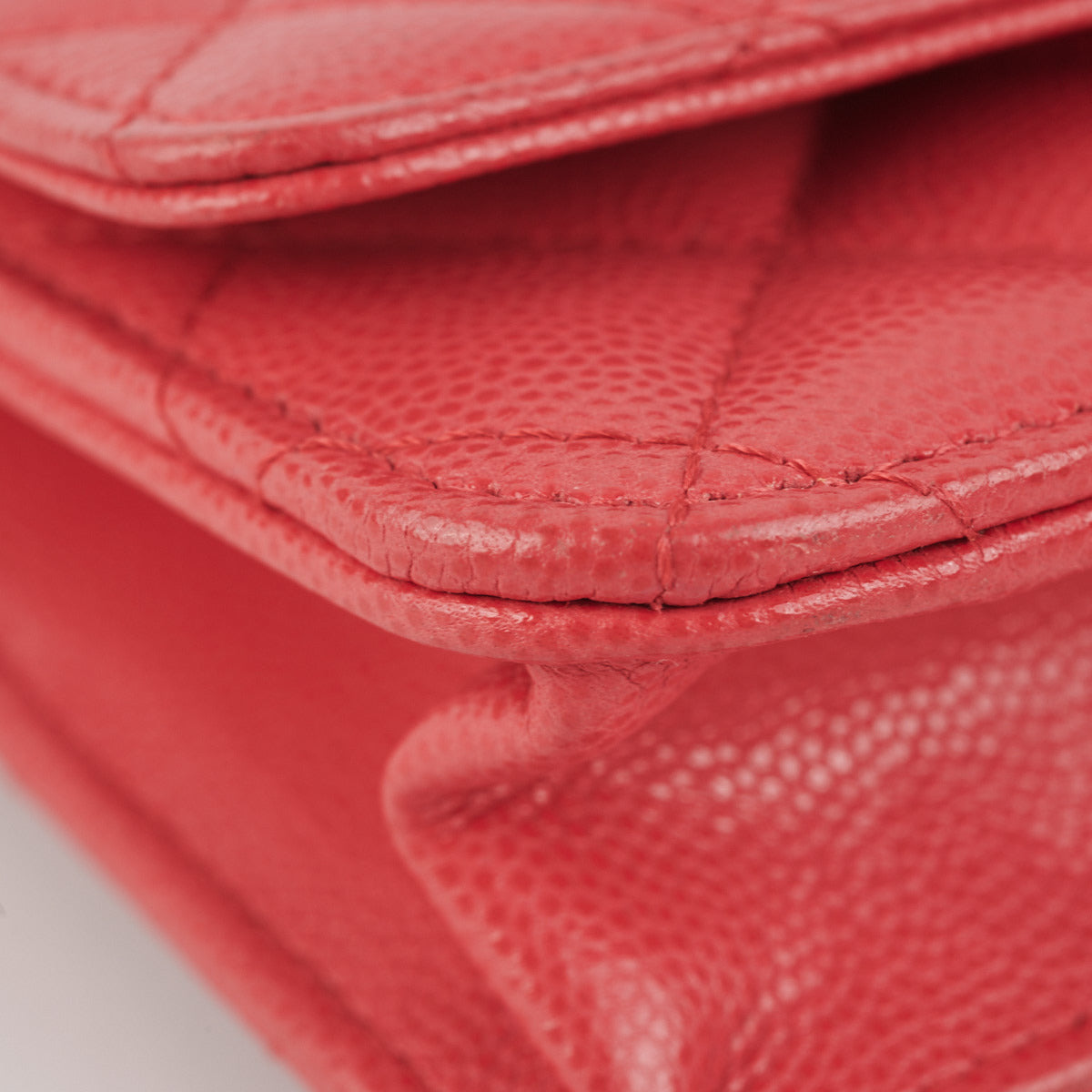 ITEM 23 - Chanel Matelasse Caviar Wallet On Chain WOC Pink HOLD BC