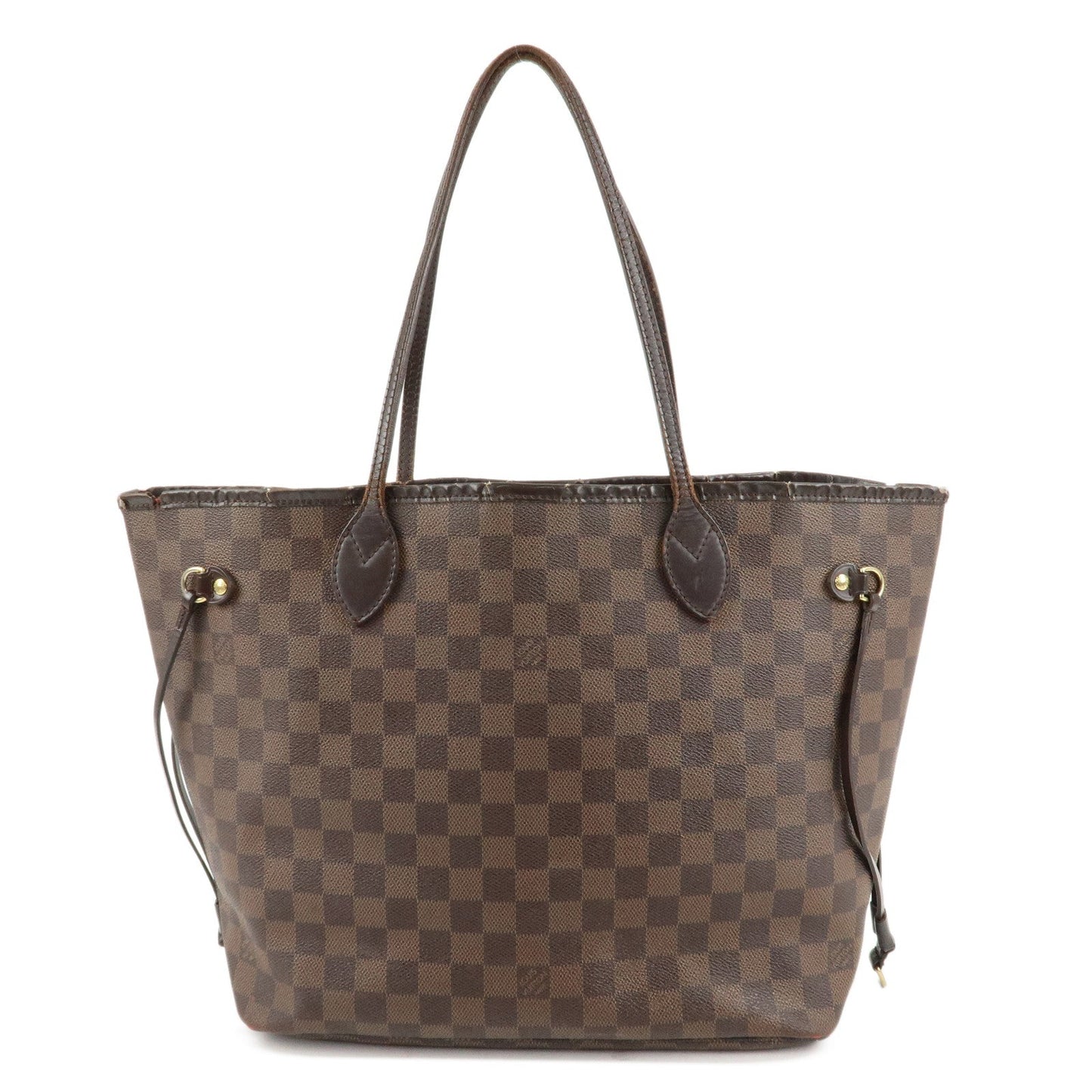 Louis Vuitton Damier Neverfull MM Tote Bag Brown M41358