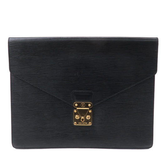 Louis Vuitton Epi Porte Document Senateur Clutch Bag M54452