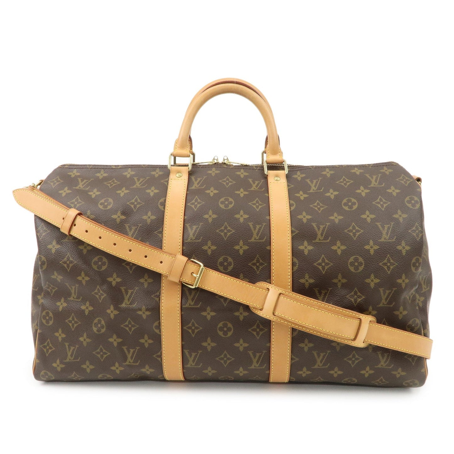 Louis Vuitton Monogram Keep All Bandouliere 50 Boston Bag M41416