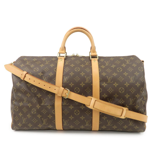 Louis Vuitton Monogram Keep All Bandouliere 50 Boston Bag M41416