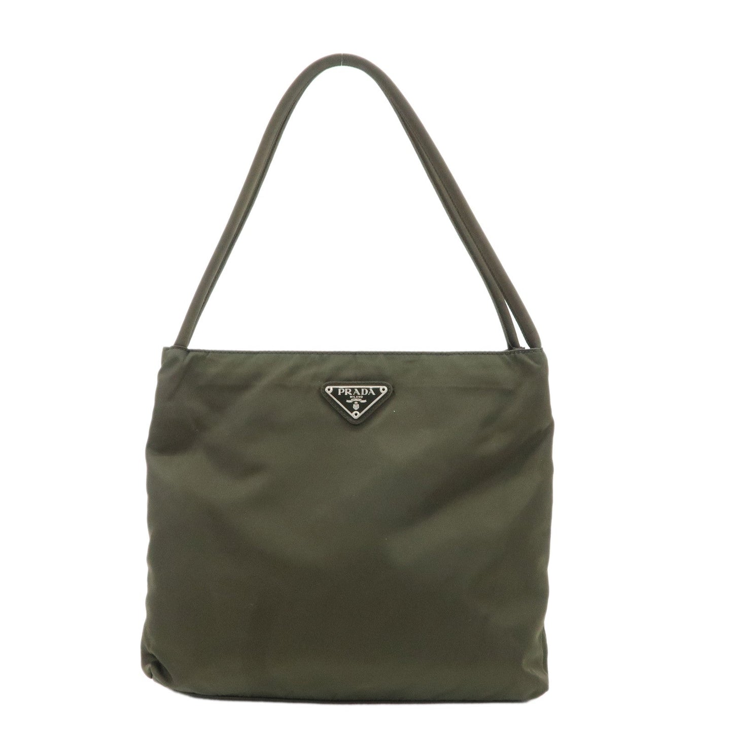 PRADA Nylon Tote Bag Shoulder Bag Khaki K3093