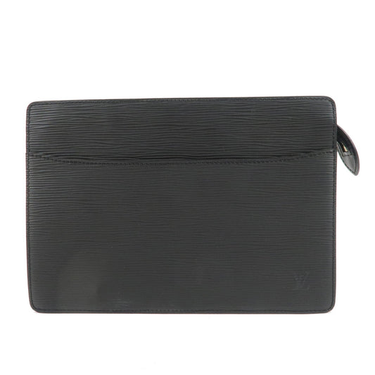 Louis Vuitton Epi Pochette Homme Clutch Bag Noir Black M52522