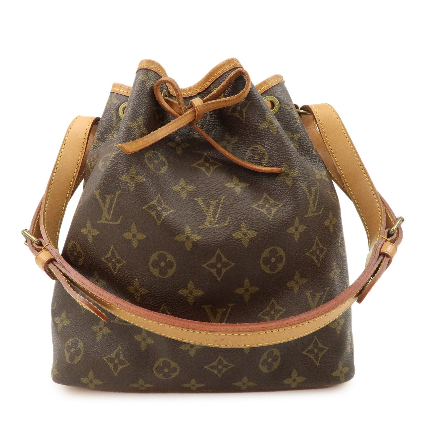 Louis Vuitton Monogram Petit Noe Shoulder Bag Brown M42226