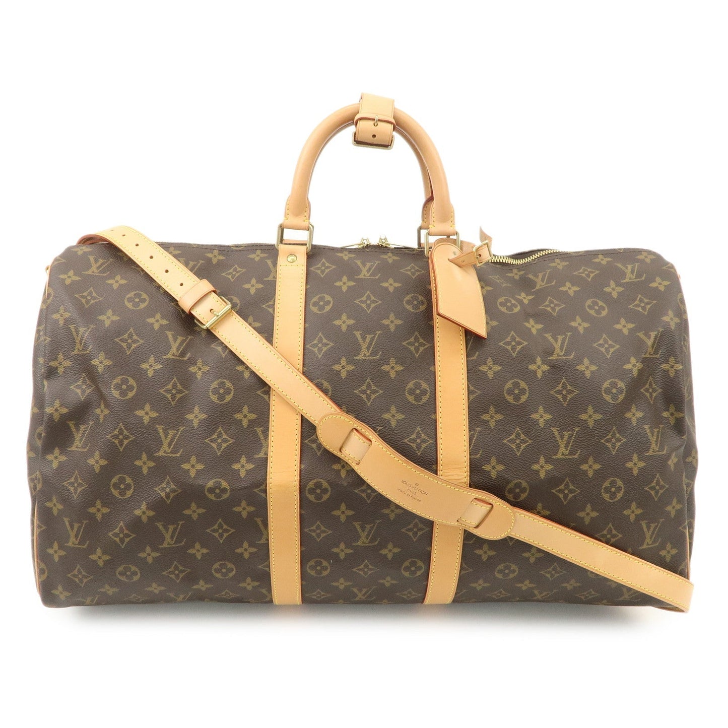 Louis Vuitton Monogram Keep All Bandouliere 55 Boston Bag M41414