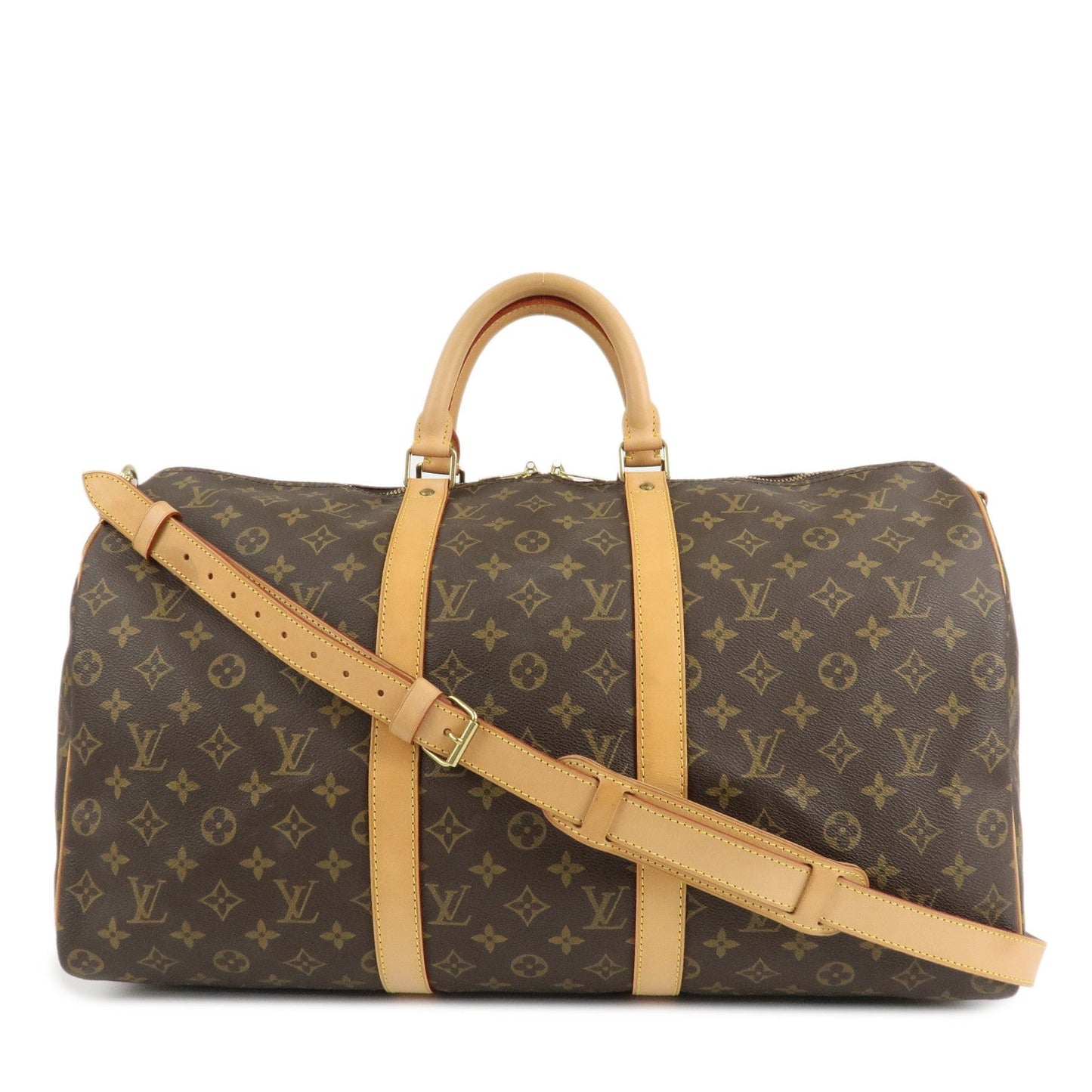 Louis Vuitton Monogram Keep All Bandouliere 50 Boston Bag M41416