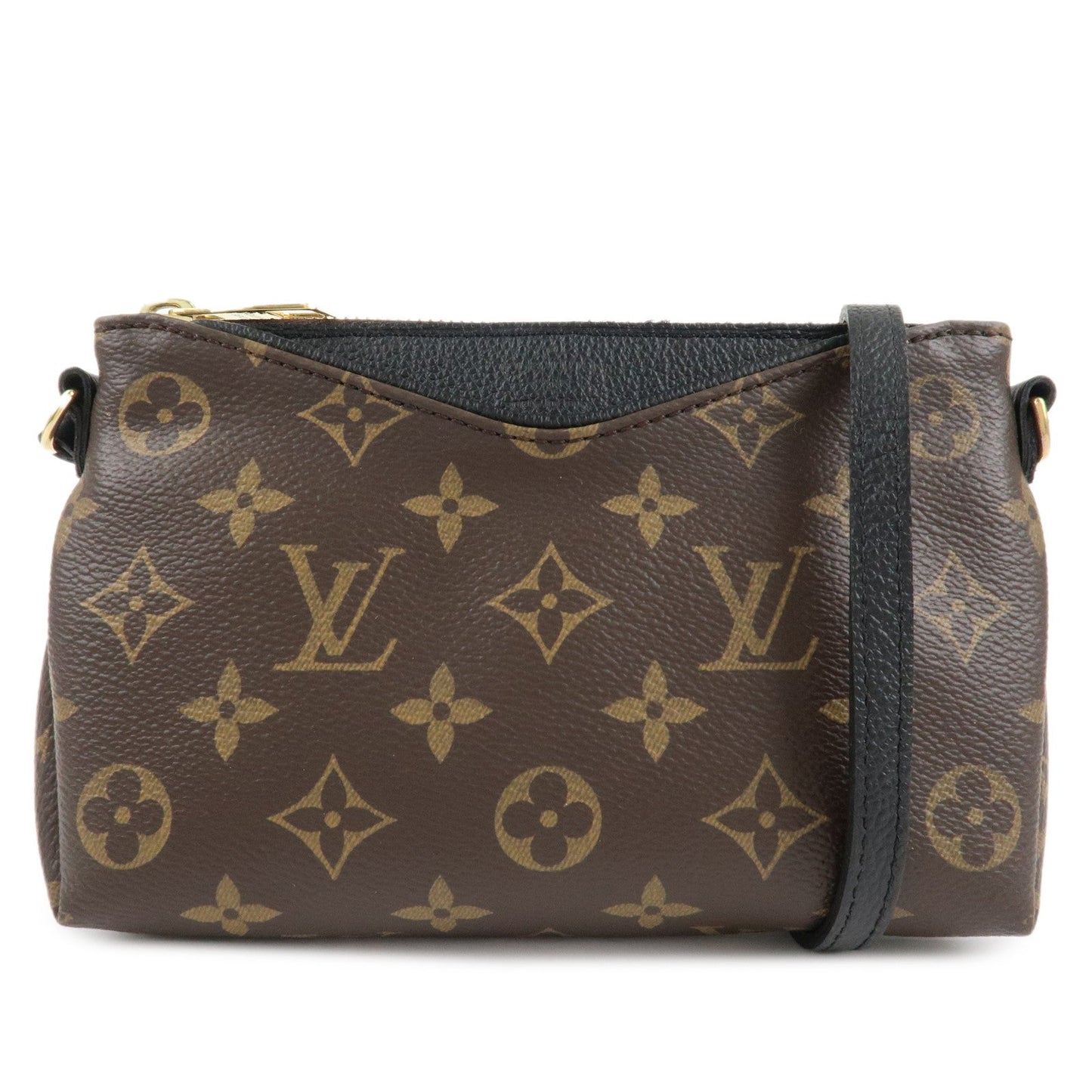 Louis Vuitton Monogram Pallas Uniforms Shoulder Bag Noir