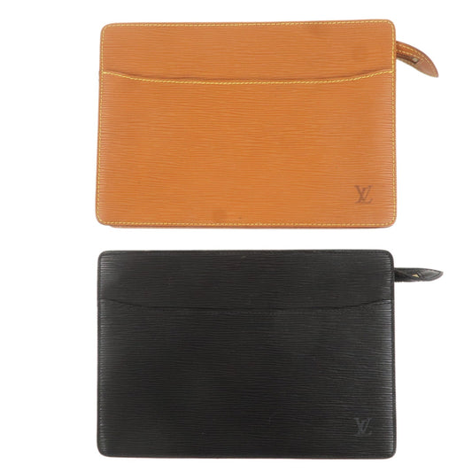 Louis Vuitton Epi Set of 2 Pochette Homme Clutch Bag M52522 M52528