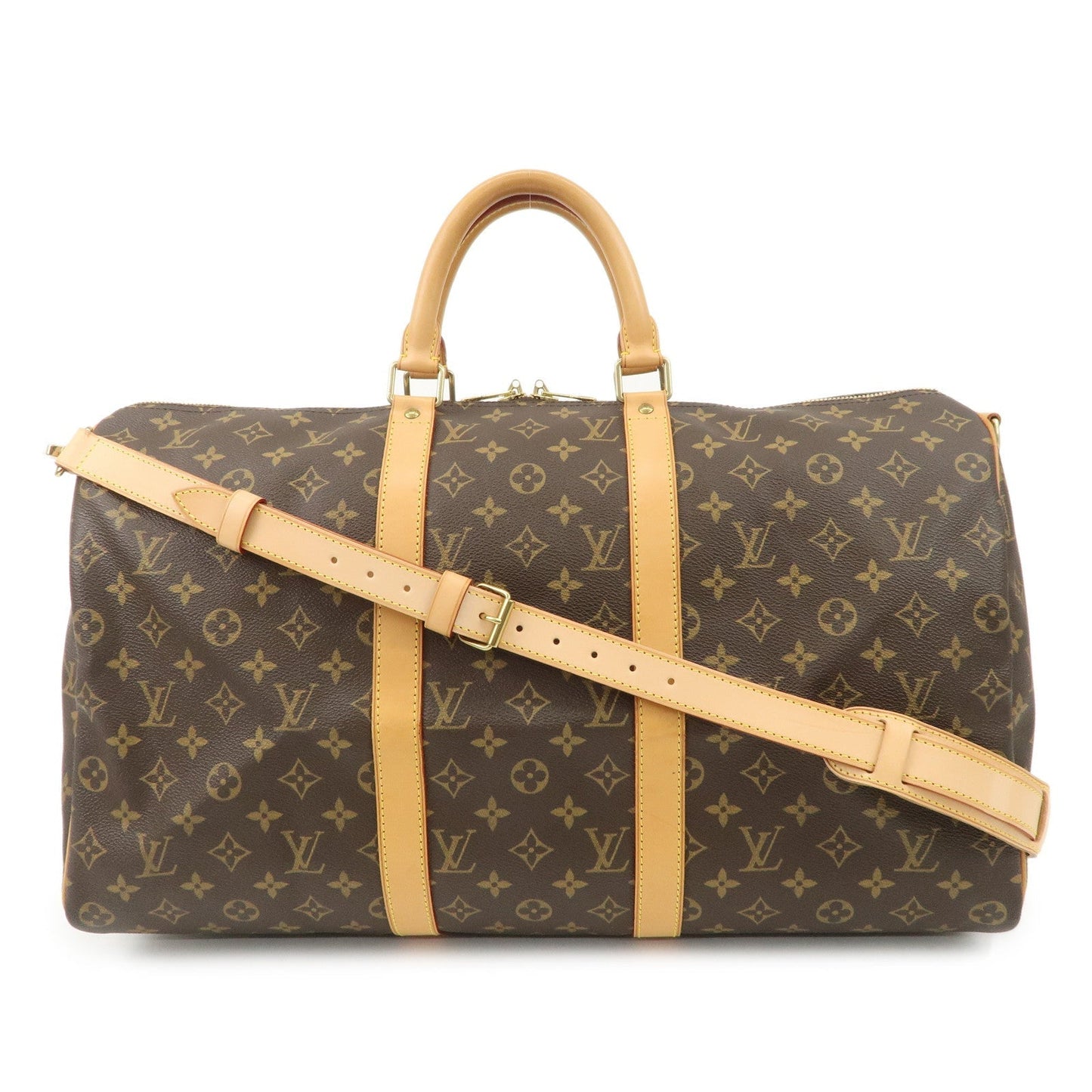 Louis Vuitton Monogram Keep All Bandouliere 50 Boston Bag M41416