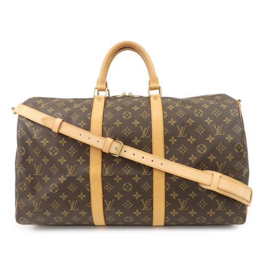 Louis Vuitton Monogram Keep All Bandouliere 50 Boston Bag M41416