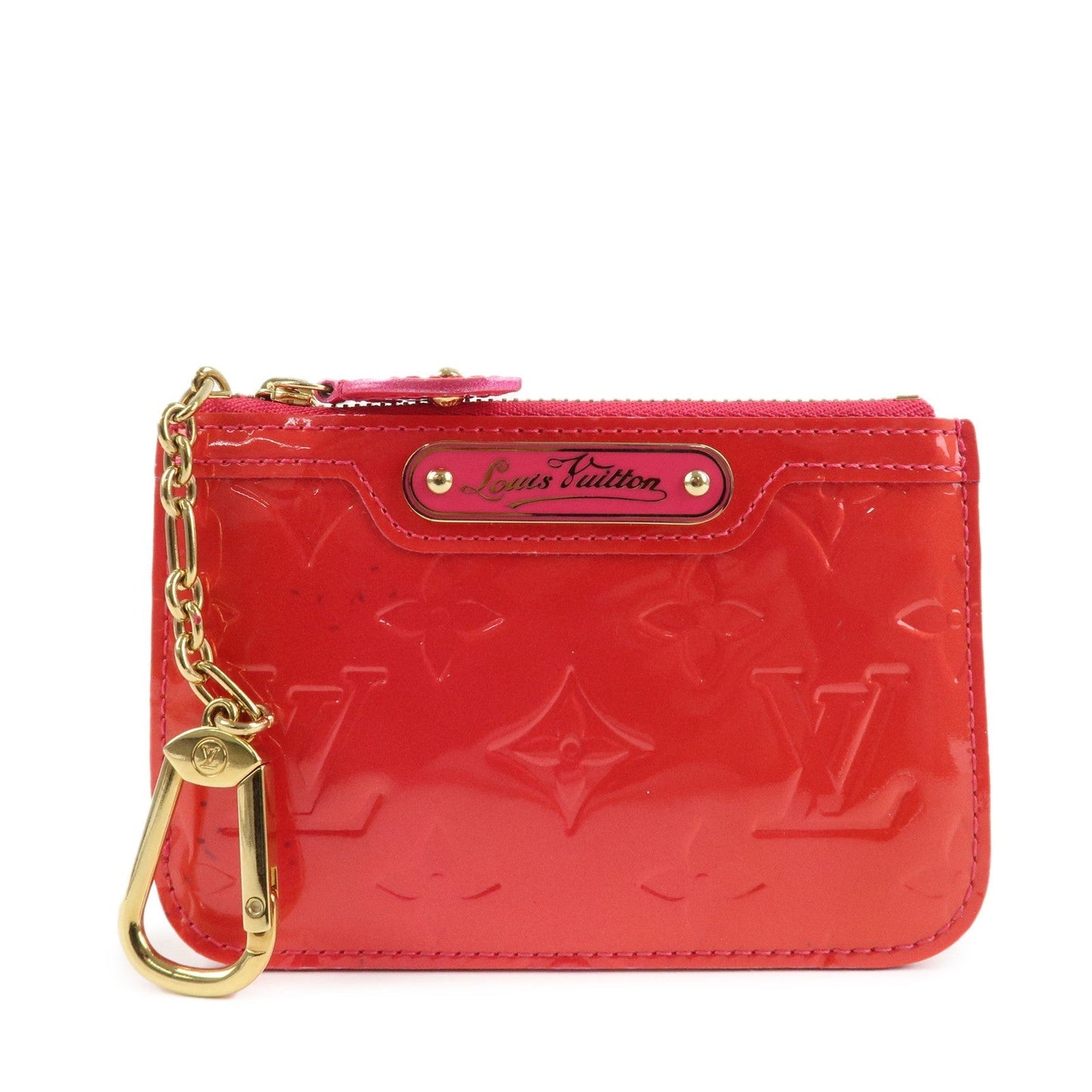 Louis Vuitton Vernis Pochette Cles Coin Case NM Rose Pop M93637