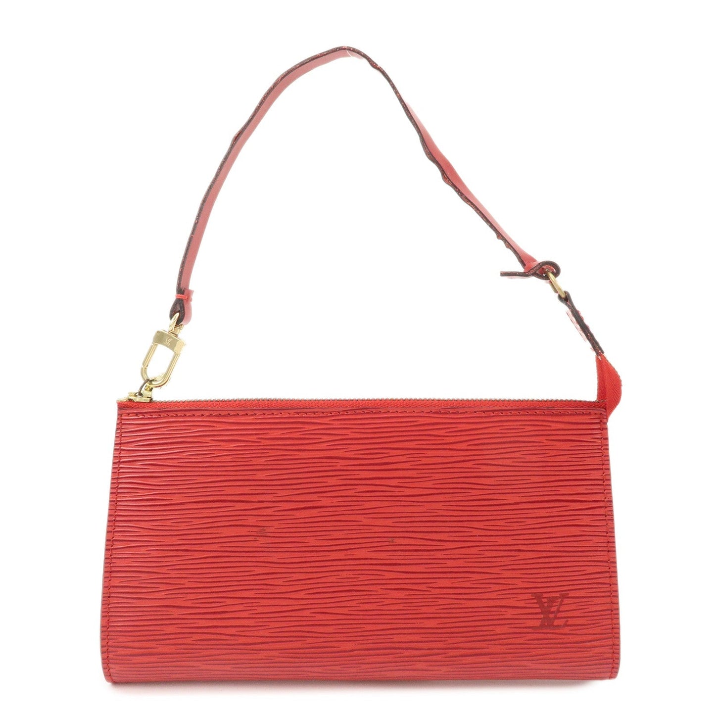 Authe Louis Vuitton Epi Pochette Accessoires Pouch Castilian Red M52947