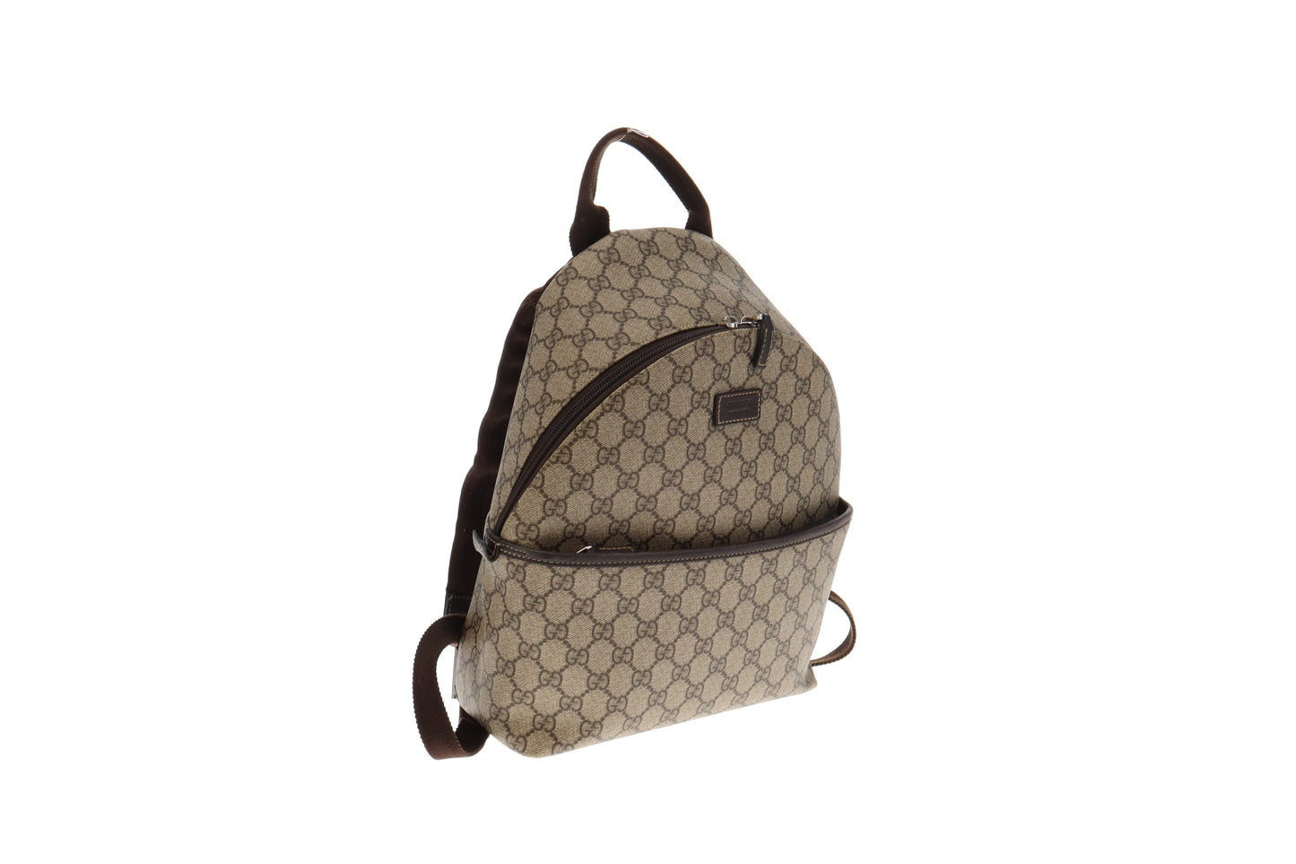 Gucci GG Supreme Leather Canvas Backpack Style 2