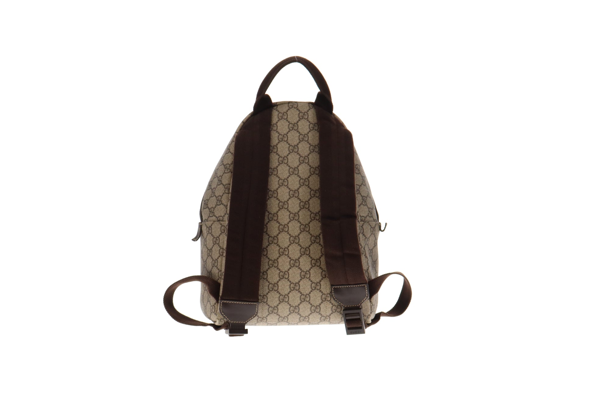Gucci GG Supreme Leather Canvas Backpack Style 2