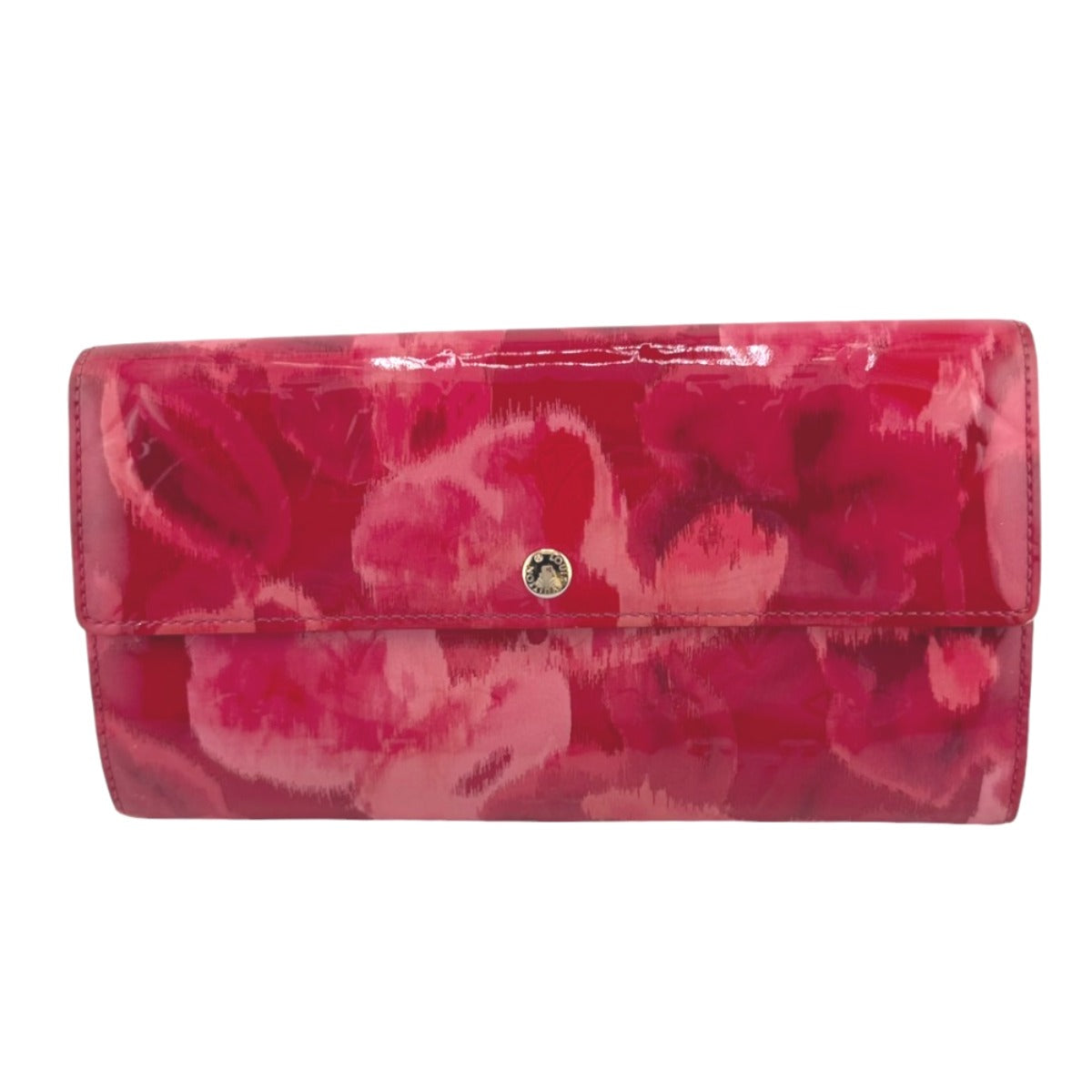 LOUIS VUITTON Long Wallet Purse M90022 enamel Rose Andian Pink Long Wallet Purse Monogram Vernis Portefeuille Sara Women