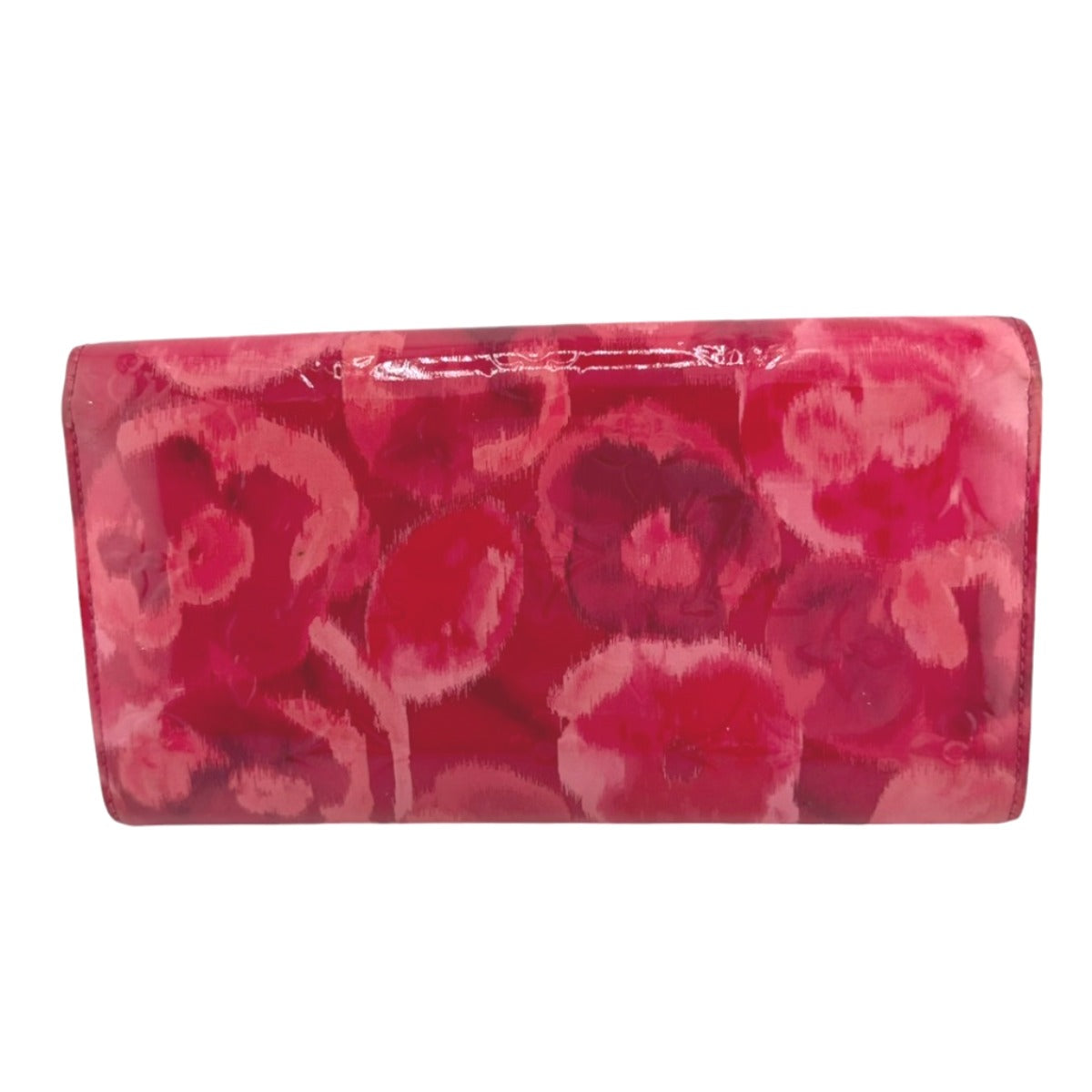LOUIS VUITTON Long Wallet Purse M90022 enamel Rose Andian Pink Long Wallet Purse Monogram Vernis Portefeuille Sara Women