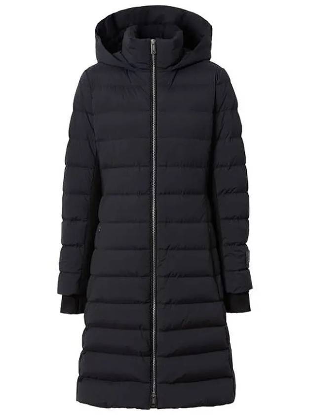 Luxury Burberry New Bridge Hooded Goose Down Padding Black