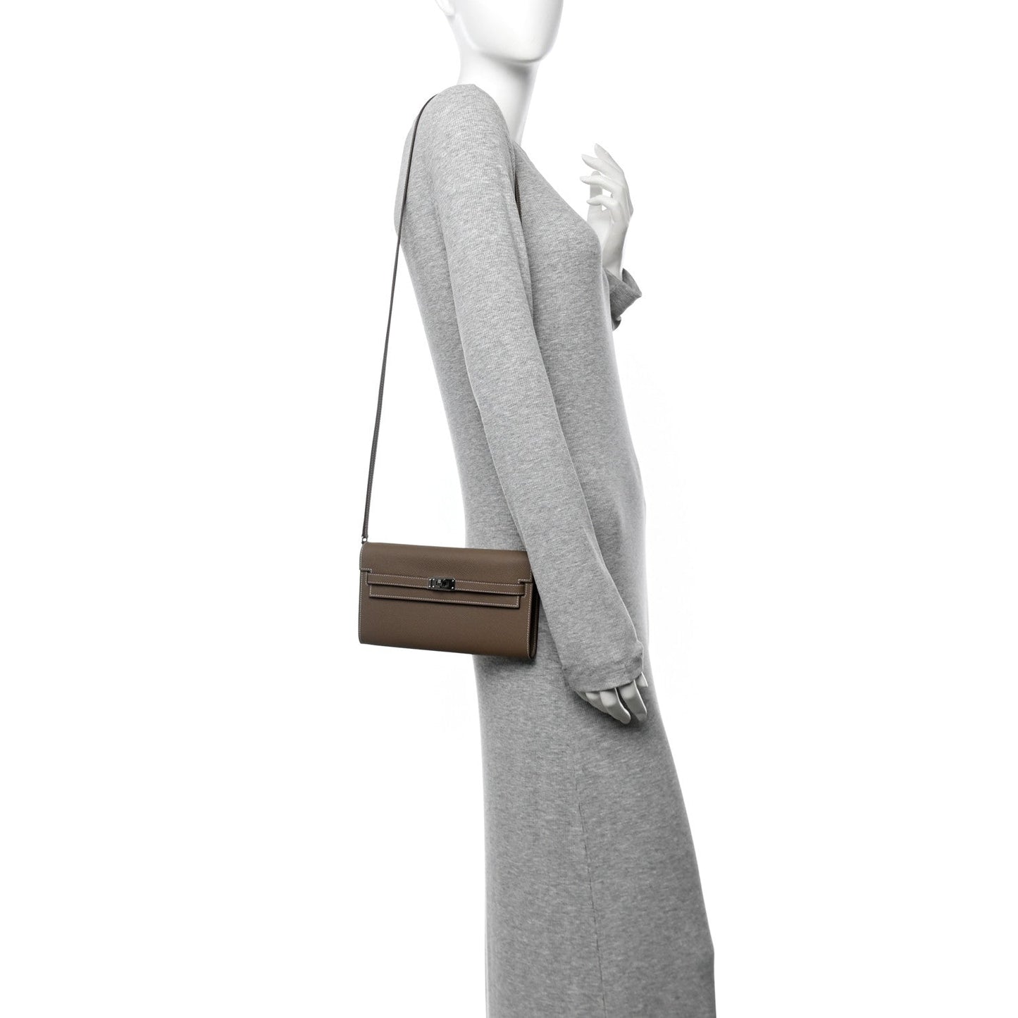 Hermes Epsom Kelly Wallet To Go Etoupe