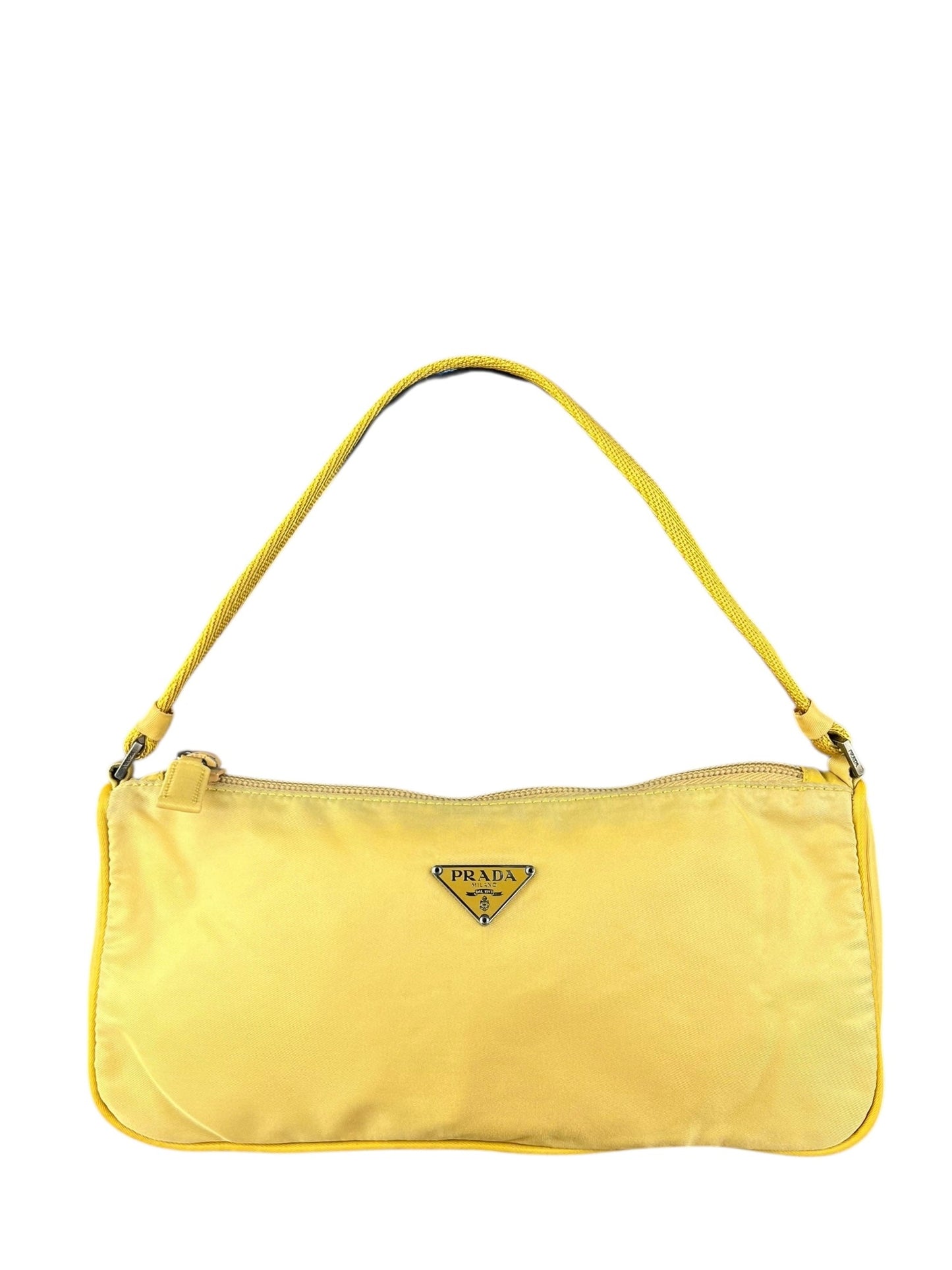 Prada   Nylon Yellow Pochette