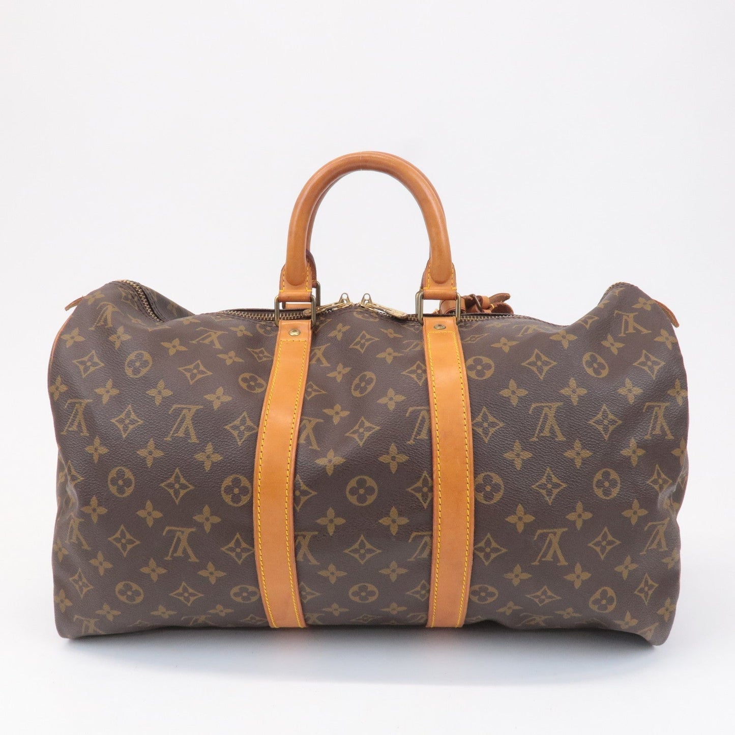 Louis Vuitton Monogram Keep All 45 Boston Bag Brown M41428