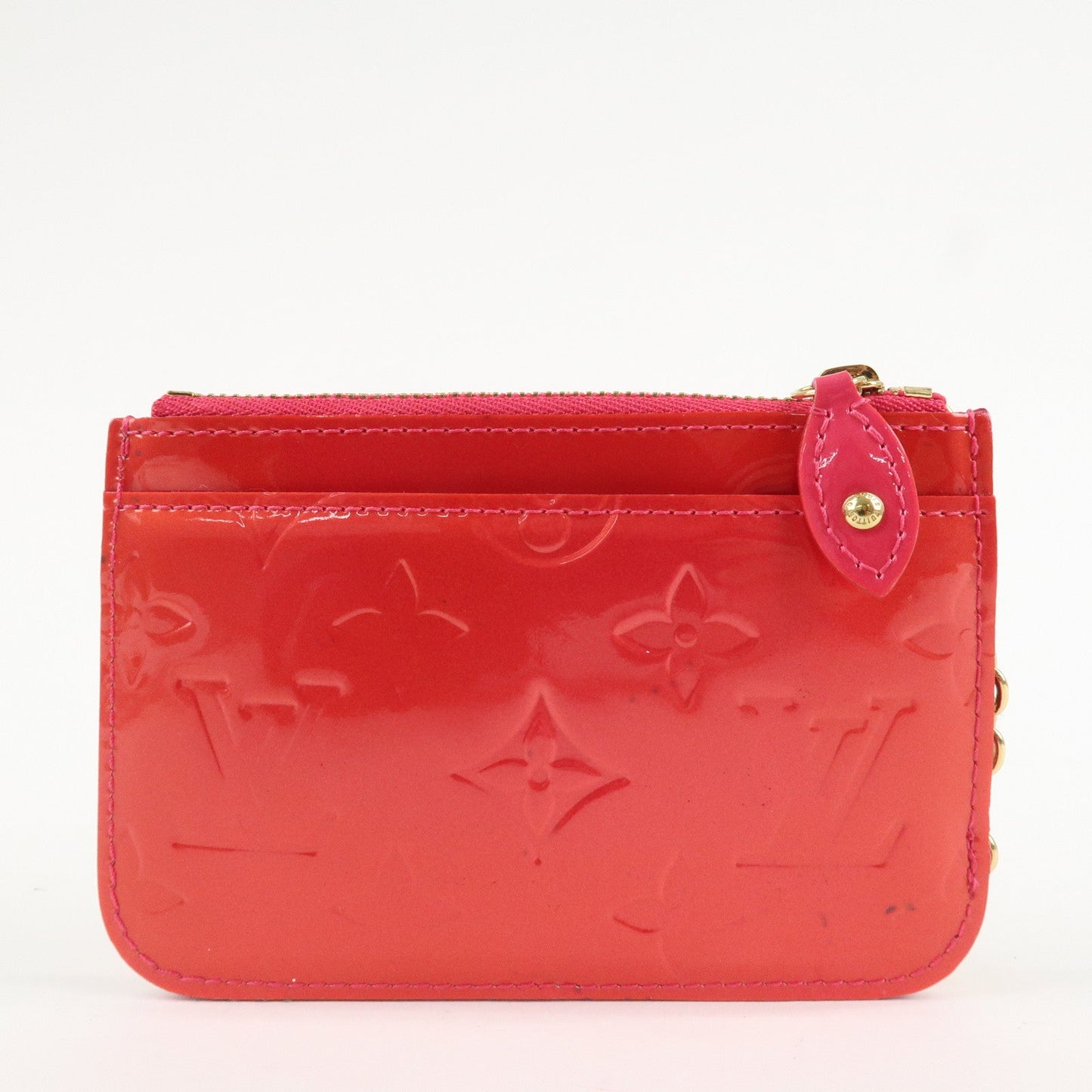 Louis Vuitton Vernis Pochette Cles Coin Case NM Rose Pop M93637