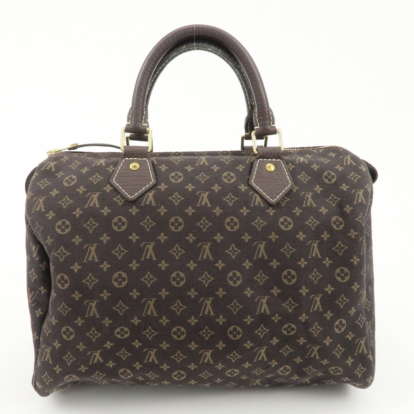 Louis Vuitton Monogram Mini Lin Speedy 30 Boston Bag Ebene M95224