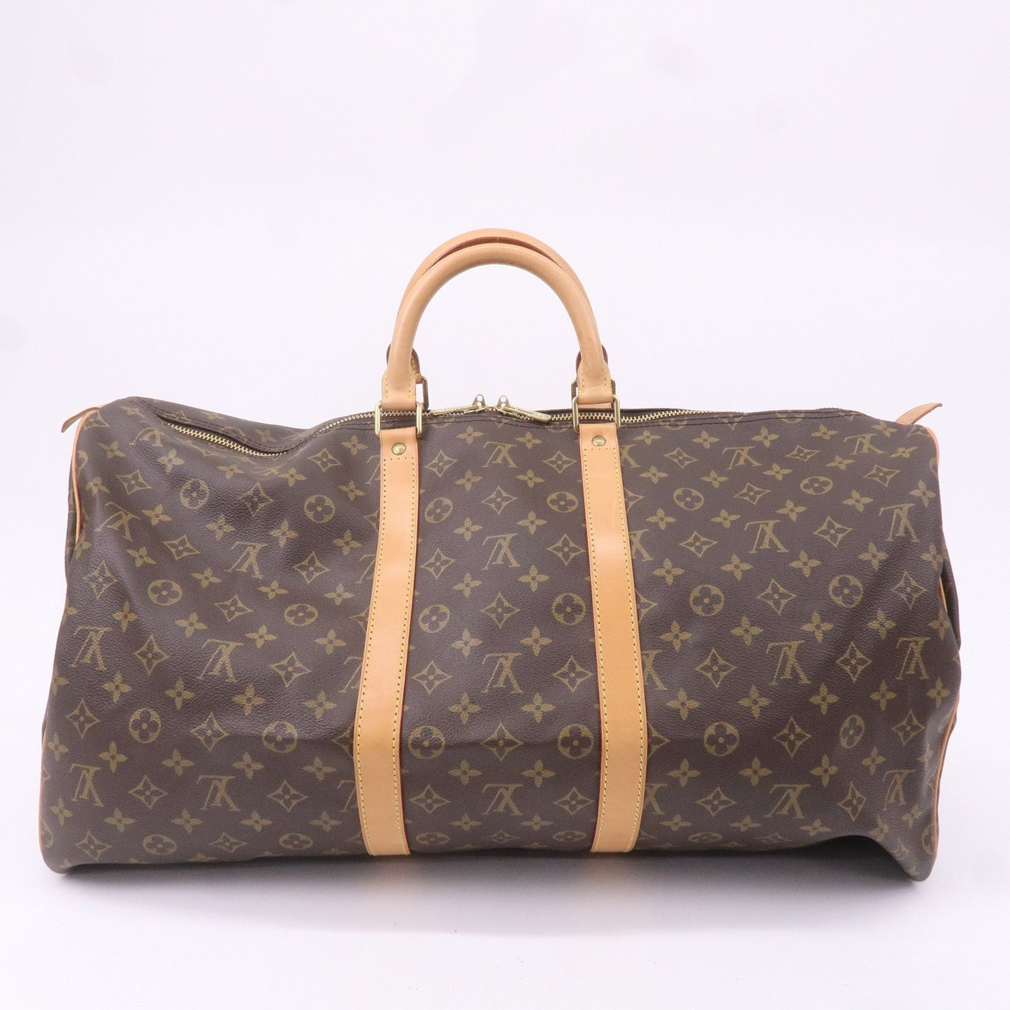 Louis Vuitton Monogram Keep All 55 Boston Bag Brown M41424