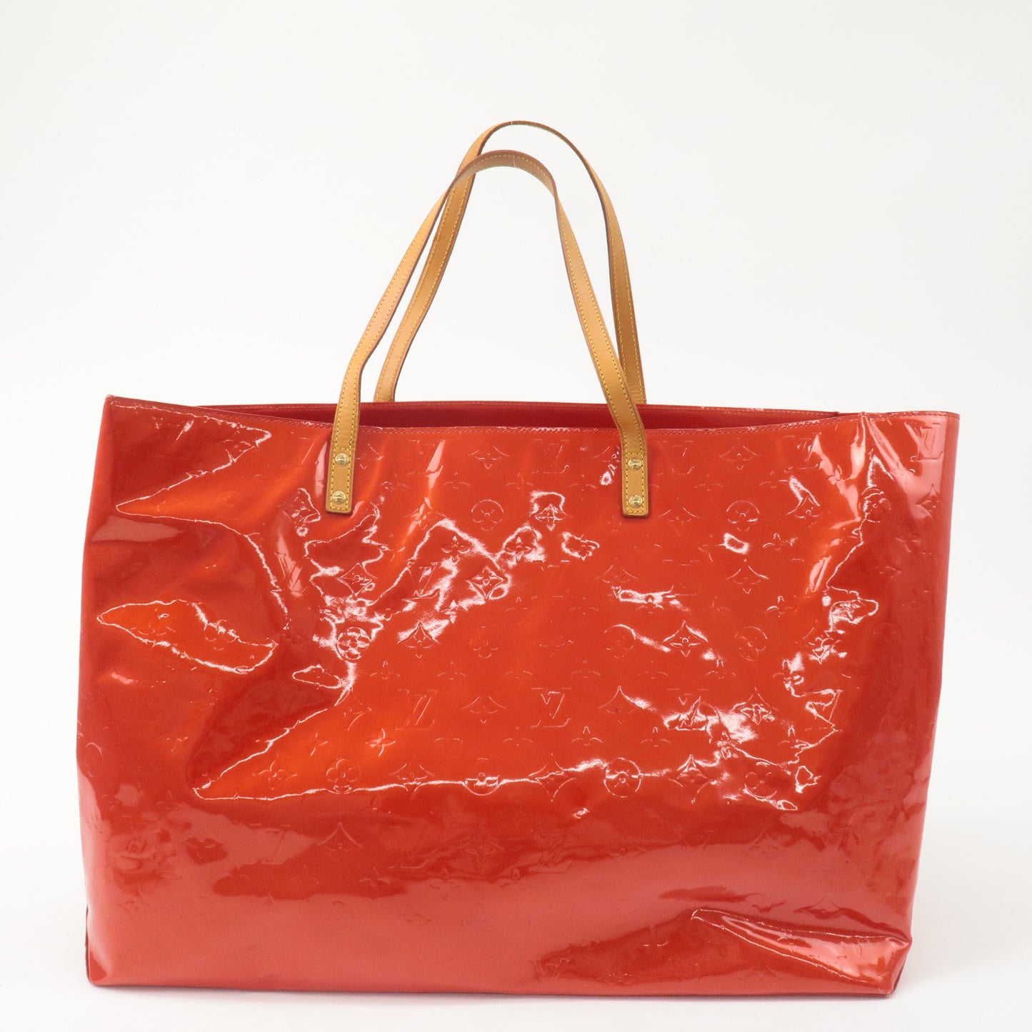 Louis Vuitton Monogram Vernis Lead GM Tote Bag Rouge M91084