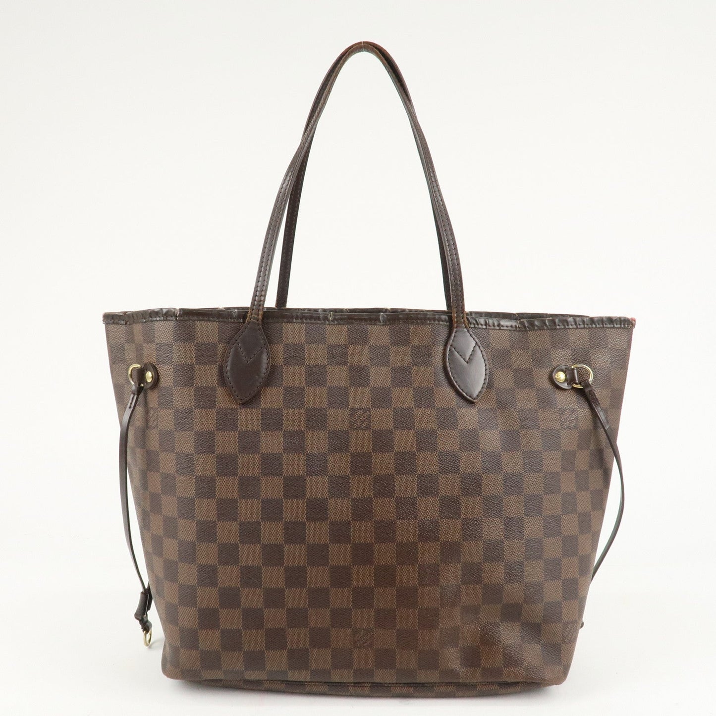Louis Vuitton Damier Neverfull MM Tote Bag Brown M41358
