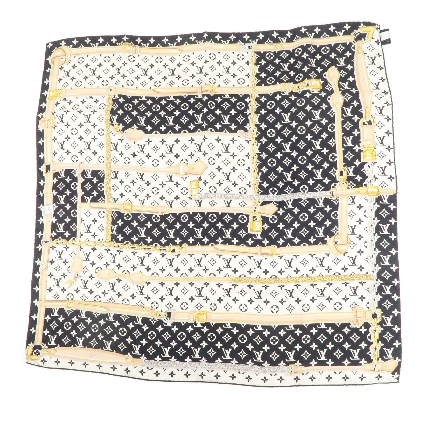 Louis Vuitton Carre Monogram Confidential Scarf Silk M78667
