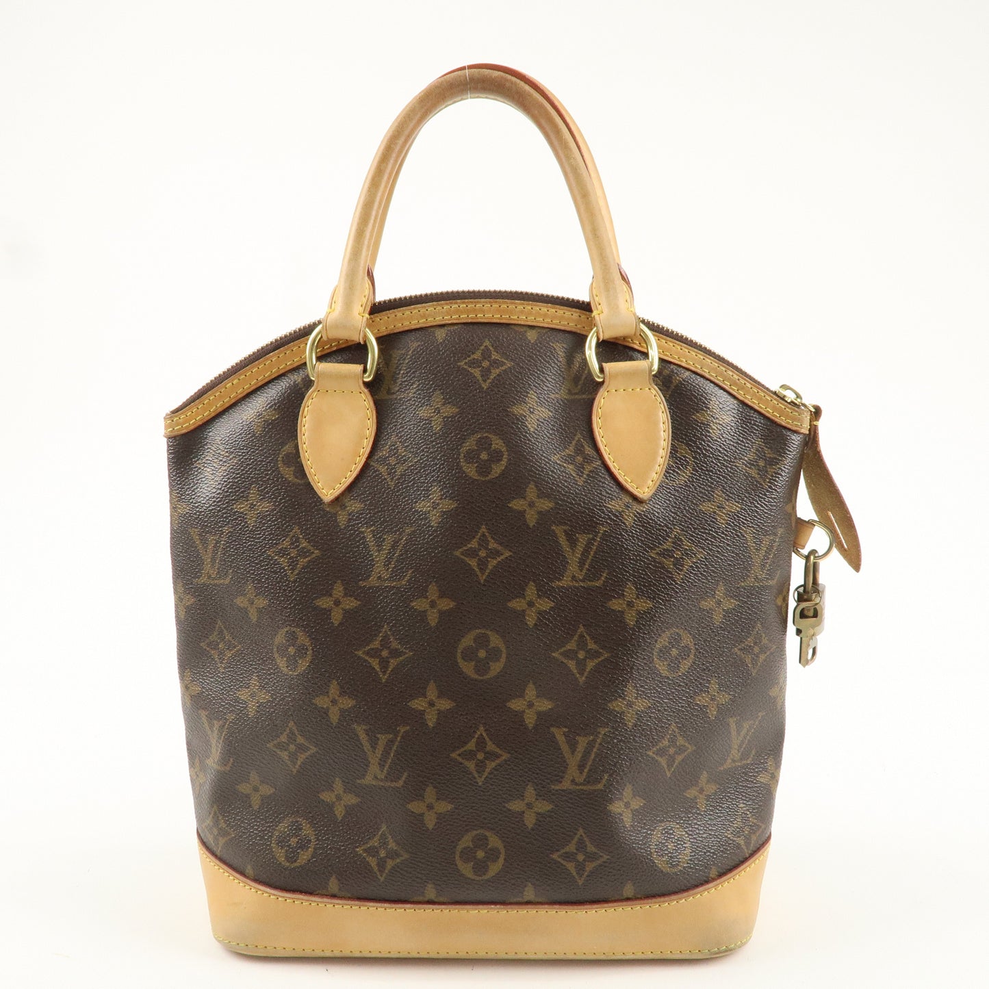 Louis Vuitton Monogram Lock It Hand Bag Brown Old Style M40102