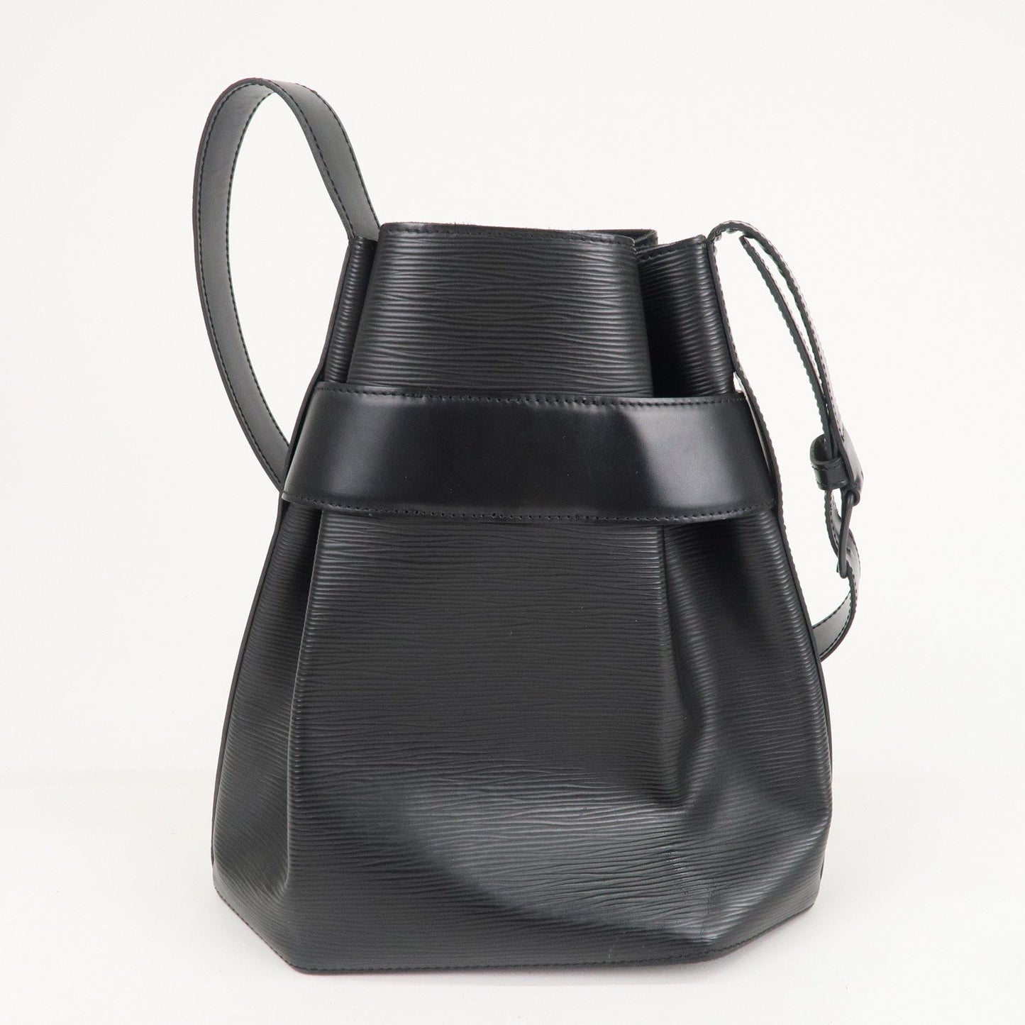 Louis Vuitton Epi Sac D'epaule PM Bucket Bag Noir Black M80157
