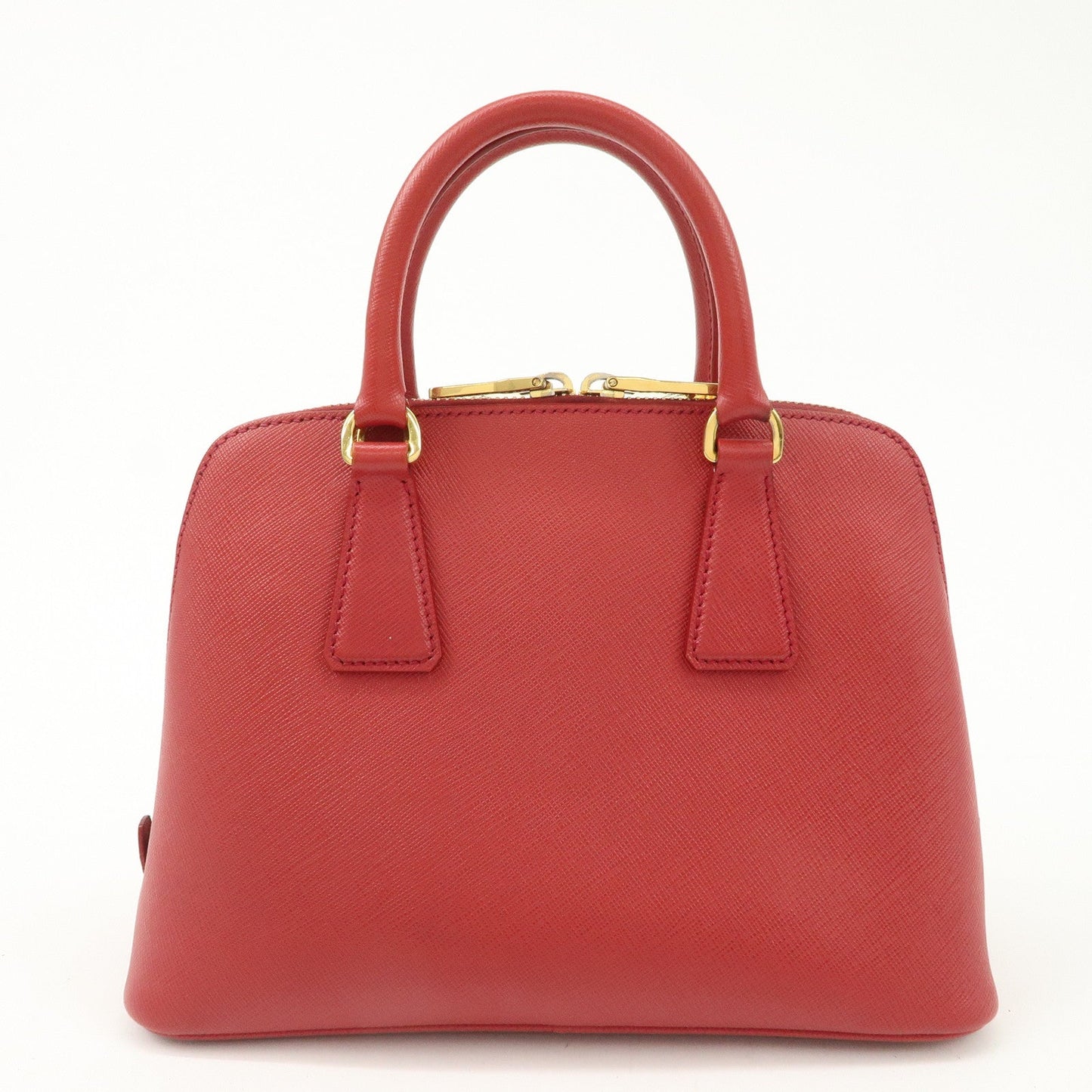 PRADA Promenade Saffiano Leather 2Way Shoulder Bag Red BL0838
