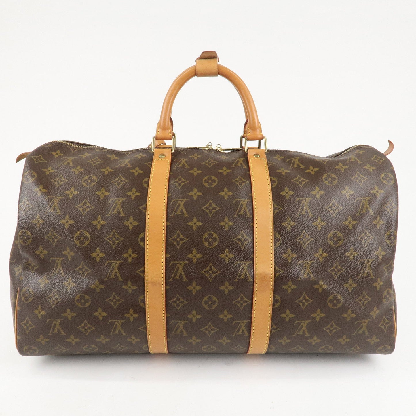 Louis Vuitton Monogram Keep All 50 Boston Bag Brown M41426