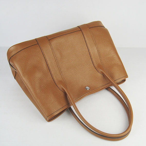 Luxury Hermes Garden Party Handbag H2808 Light Coffee