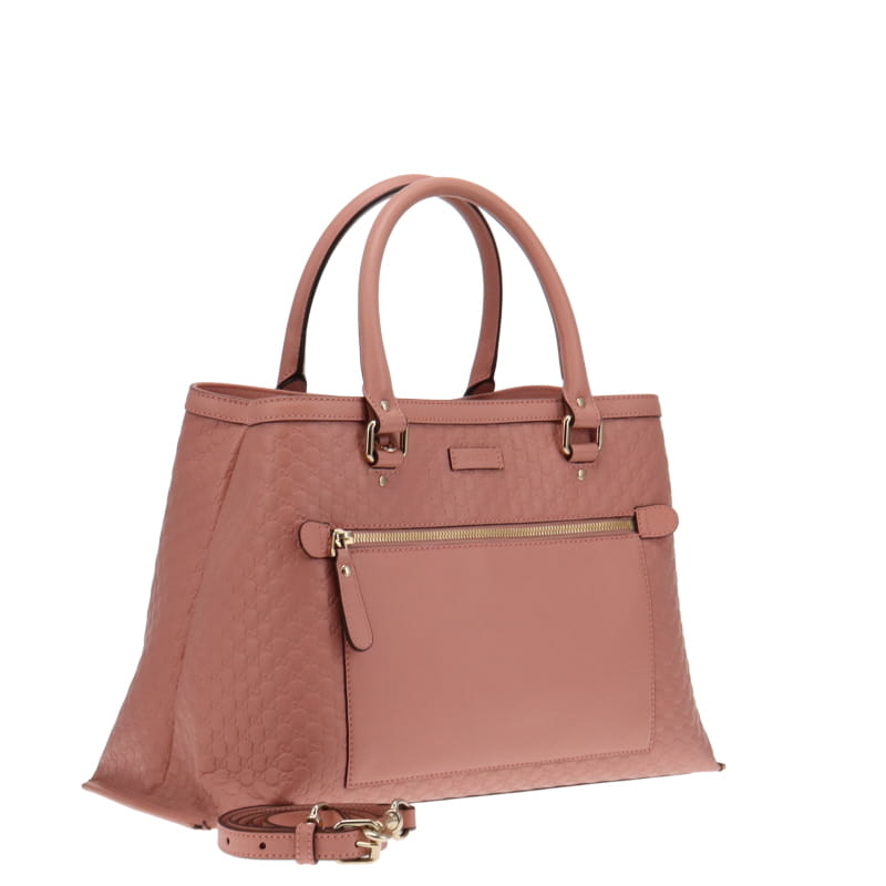 Gucci Guccissima Pink Leather Tote Style 2