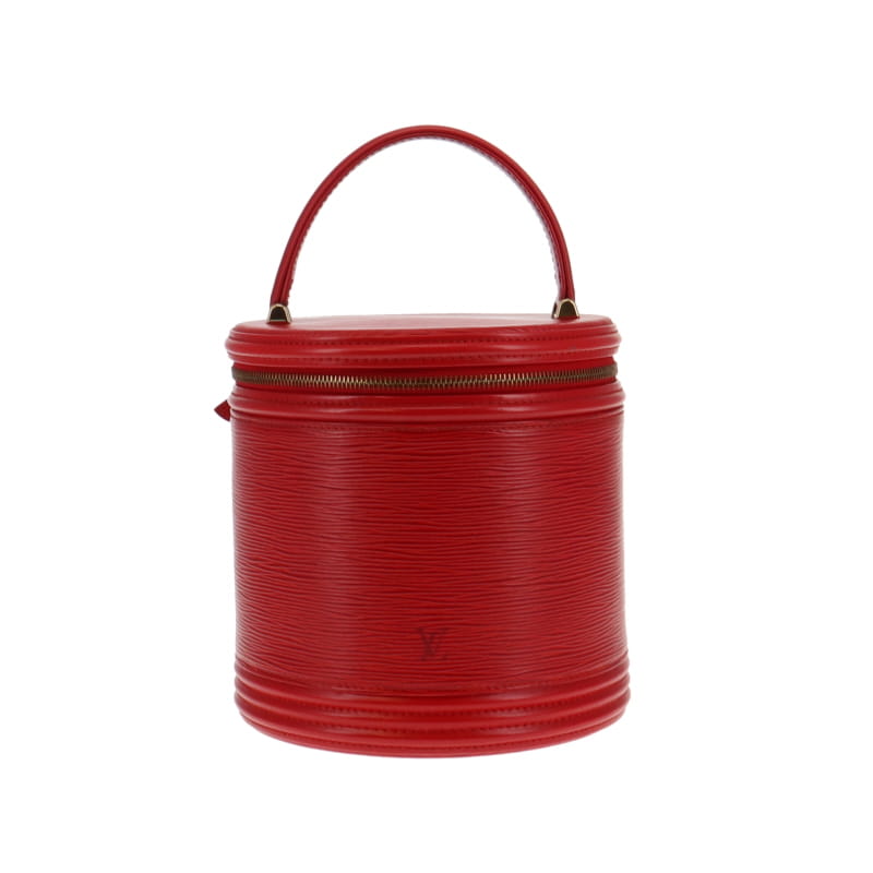 Louis Vuitton Large Rouge Epi Leather Zipped Cannes Vanity Case