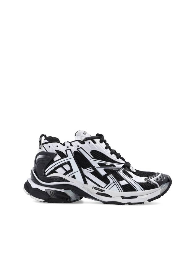 Luxury Balenciaga Trending 2026 Men's Runner Low Top Sneakers White Black