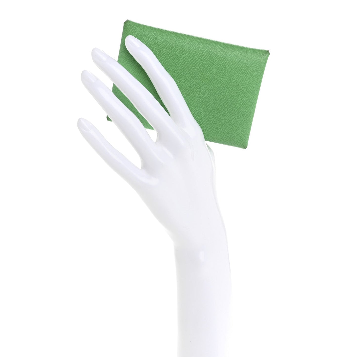 Hermes Epsom Calvi Duo Card Case Vert Comics