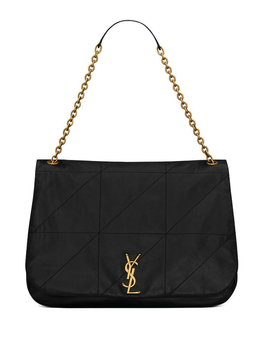 Luxury Saint Laurent Trending 2025 Women's Jamie Medium Leather Shoulder Bag in Black | Size UNICA | 742431AAB32