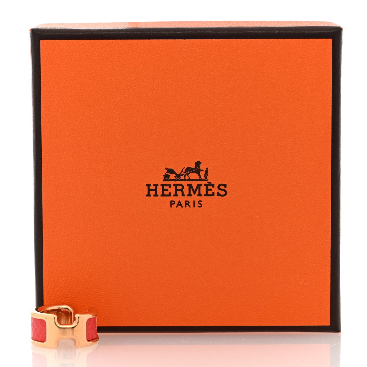 Hermes Epsom Olympe Ear Cuff PM Rose Jaipur