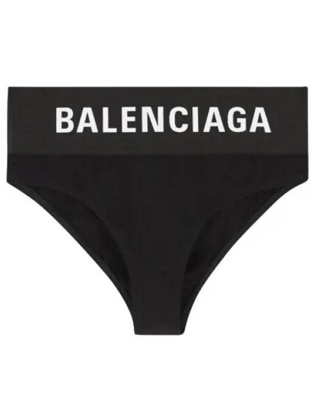 Luxury Balenciaga Trending 2026 Logo Elastic Briefs Black
