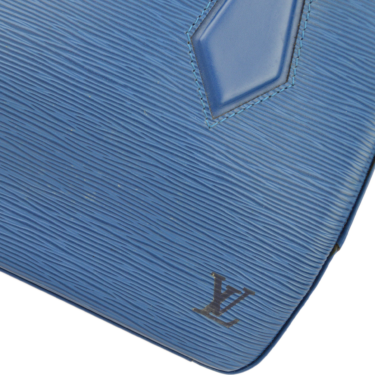 Louis Vuitton Blue Epi Sablon Handbag M52045